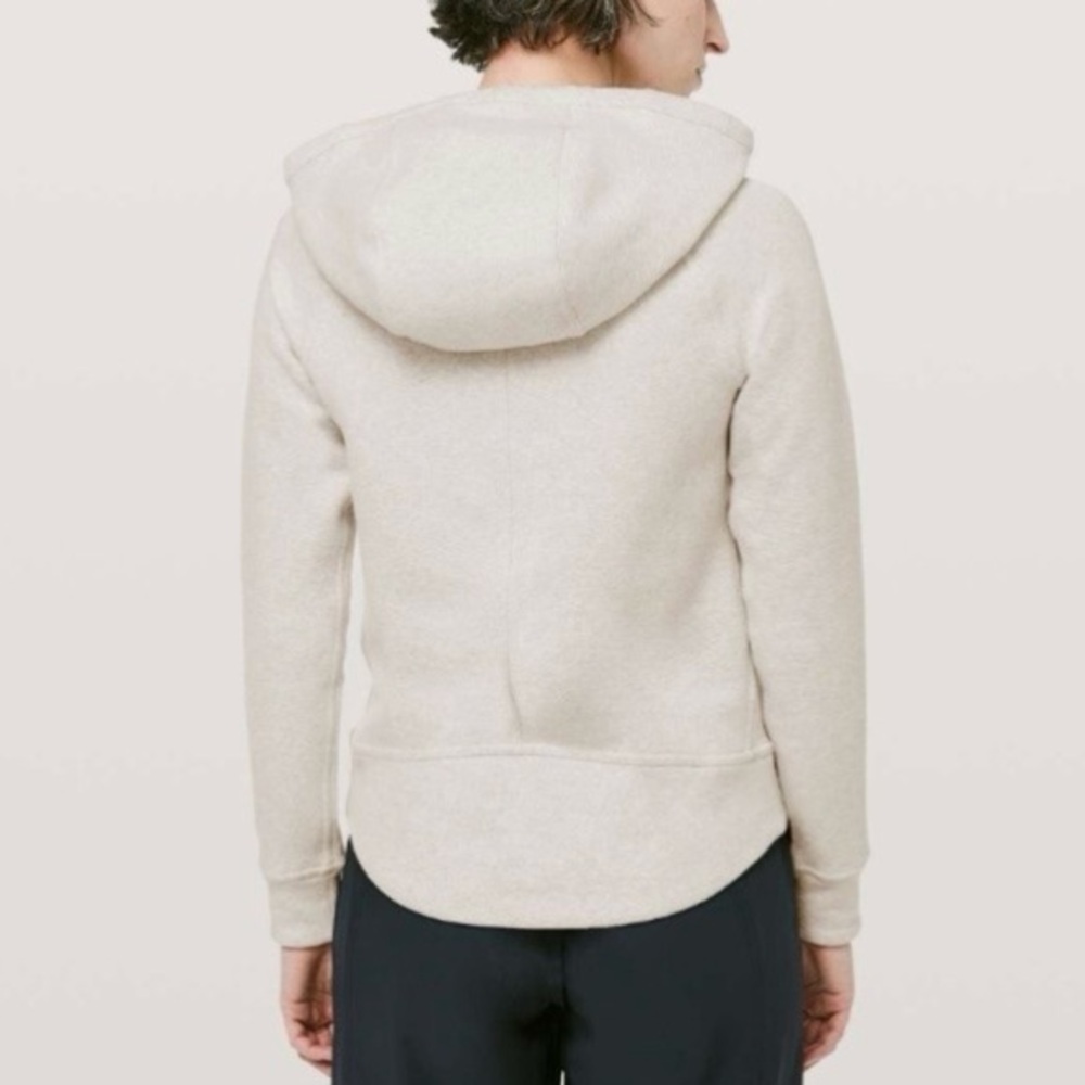Lululemon Catch A Moment Hoodie Heathered Light Ivory 6